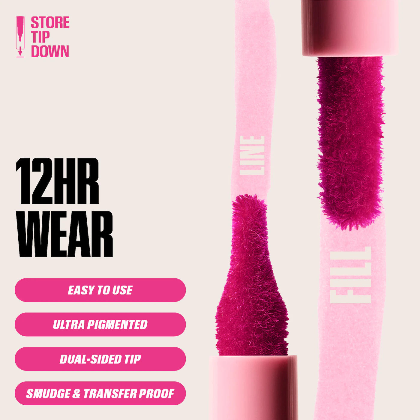 Huda Beauty Lip Contour Lip Stain for 12-Hour Wear