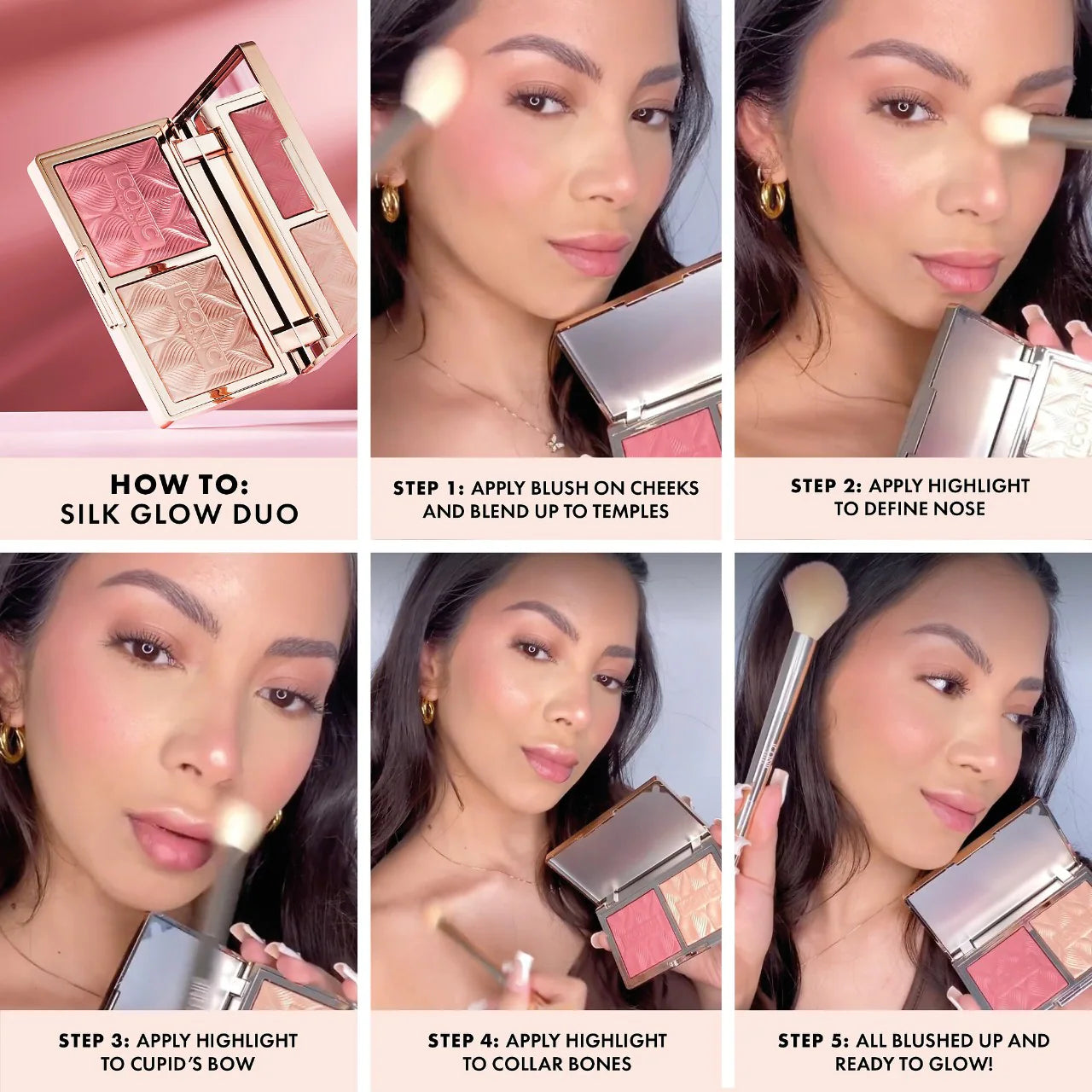 Iconic London Silk Glow Blush and Highlight Duo
