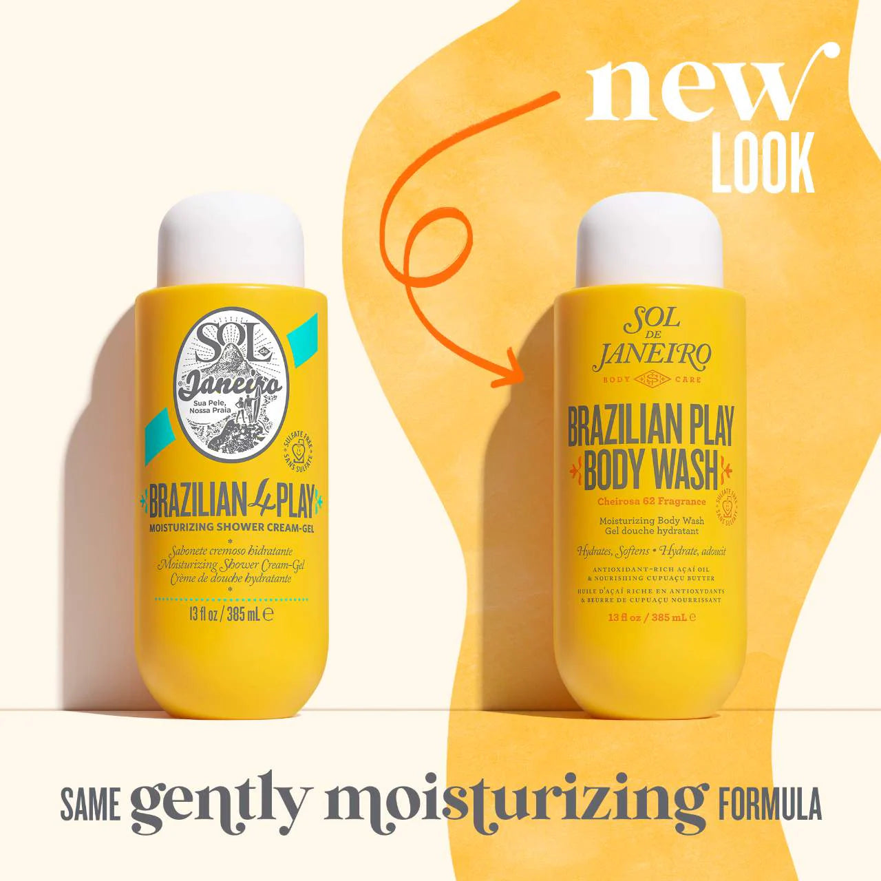 Sol de Janeiro Brazilian Play Moisturizing Shower Cream-Gel