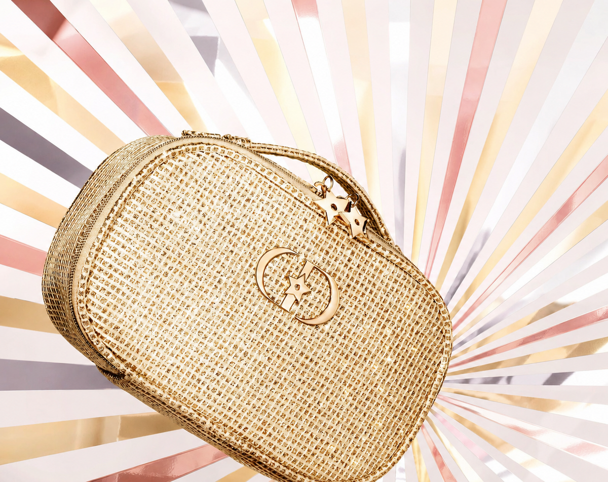 Dior Beauty Holiday Gold Makeup Bag