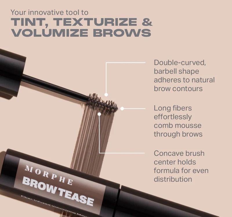 Morphe Brow Tease Fiber-Infused Volumizing Mousse