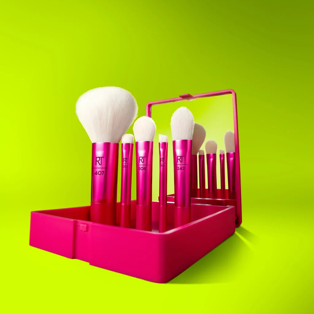 Real Techniques Vivid Escape Glow-To-Go Travel Brush Set