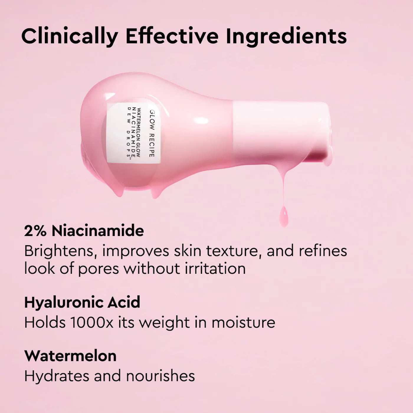 Glow Recipe Mini Watermelon Glow Niacinamide Dew Drops Multipurpose Brightening Serum