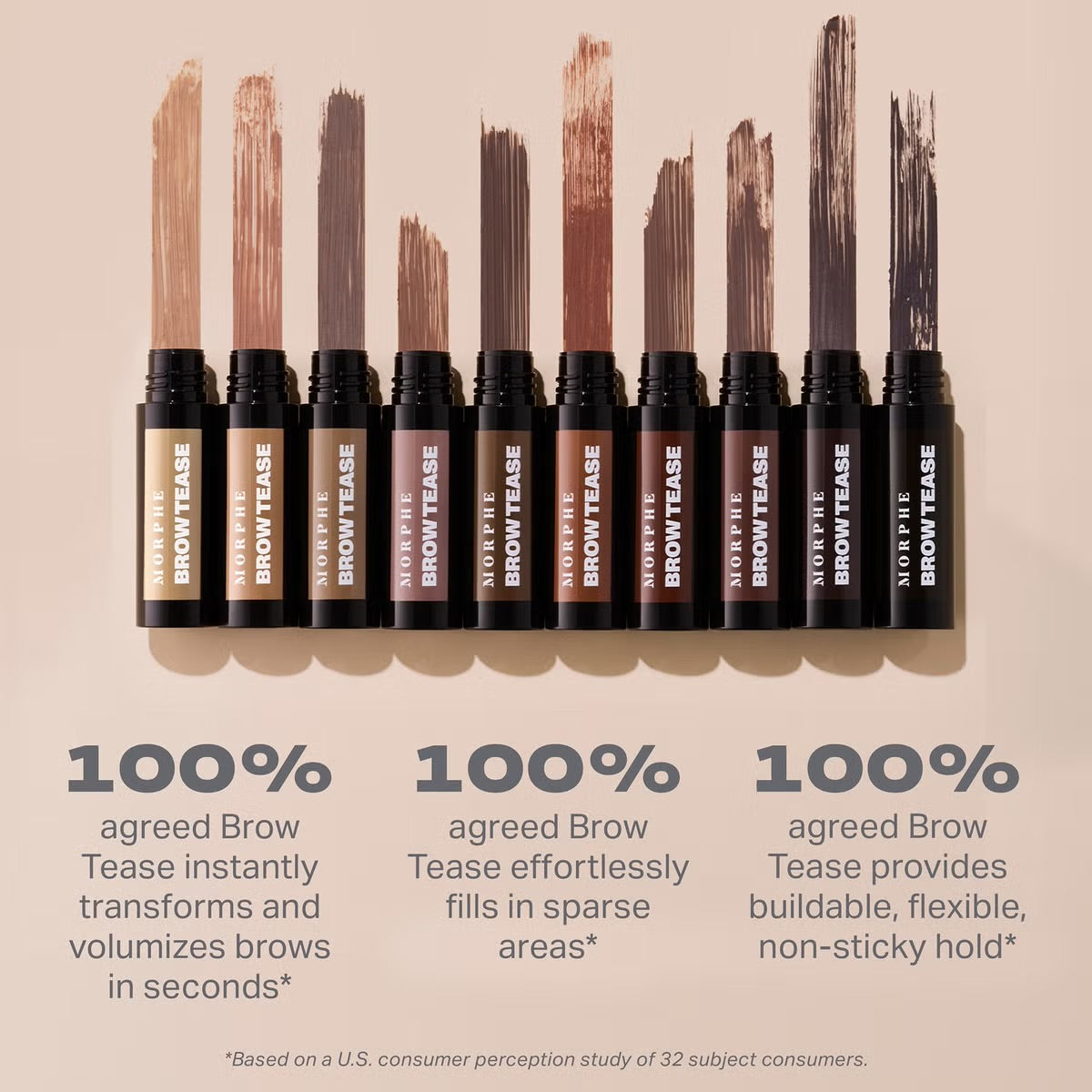 Morphe Brow Tease Fiber-Infused Volumizing Mousse