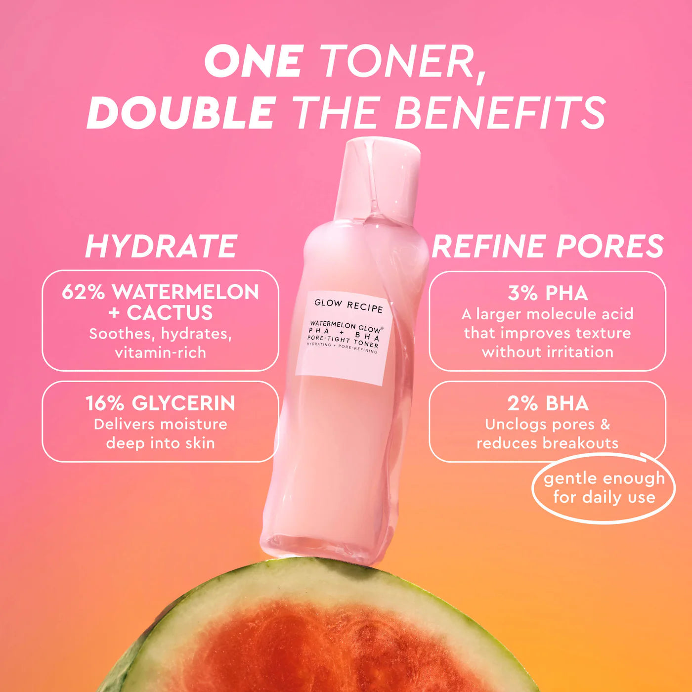 Glow Recipe Mini Watermelon Glow PHA + BHA Pore-Tight Toner