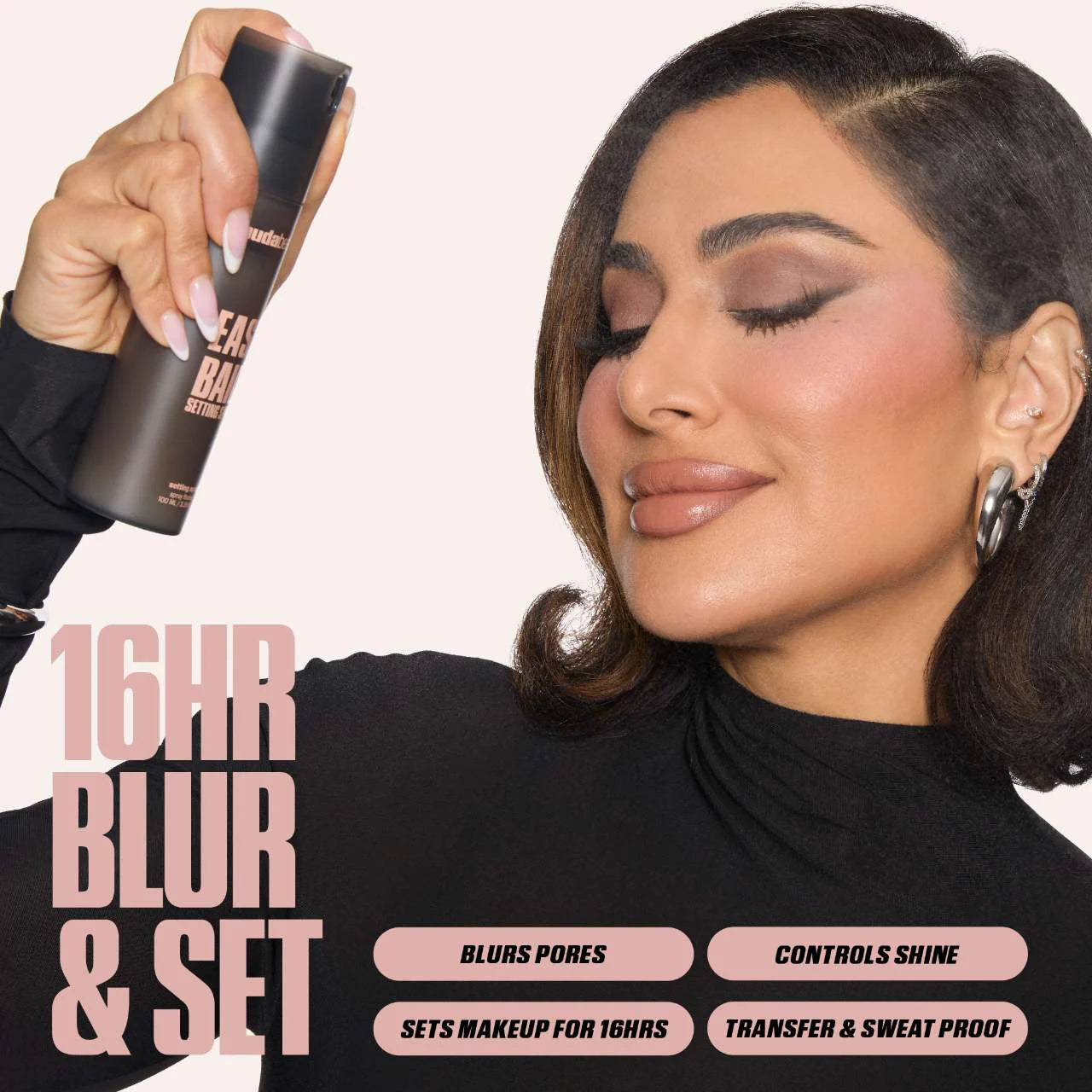 Huda Beauty Mini Easy Bake Blurring Setting Spray with 16-Hour Wear