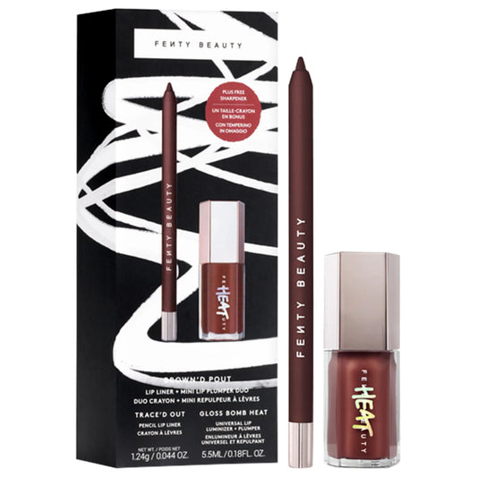 Fenty Beauty Brown'd Pout Lip Liner + Mini Lip Plumper Duo - Limited Edition