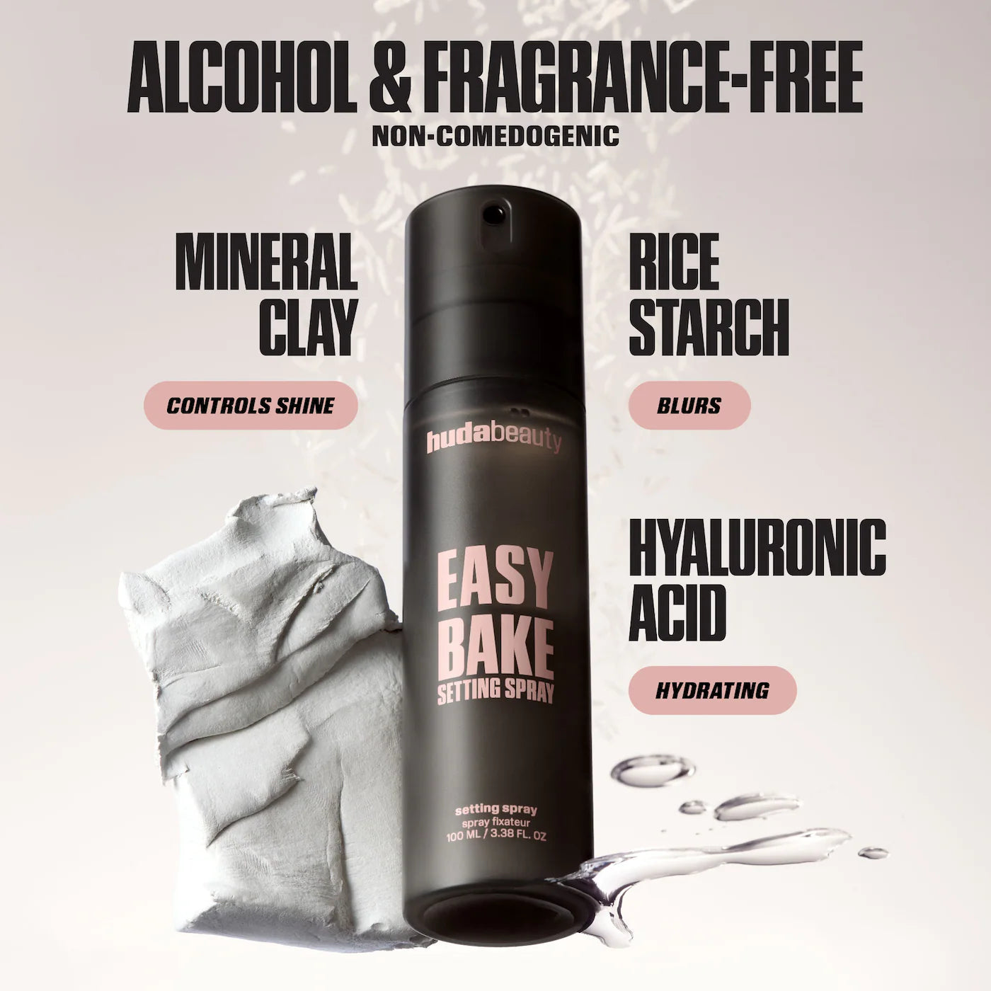 Huda Beauty Mini Easy Bake Blurring Setting Spray with 16-Hour Wear