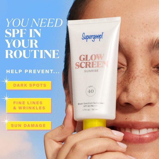 Supergoop! Mini Glowscreen Sunscreen SPF 40 with Hyaluronic Acid + Niacinamide