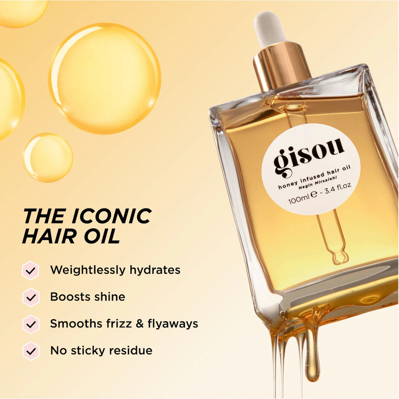 Gisou Mini Honey Infused Hair Oil