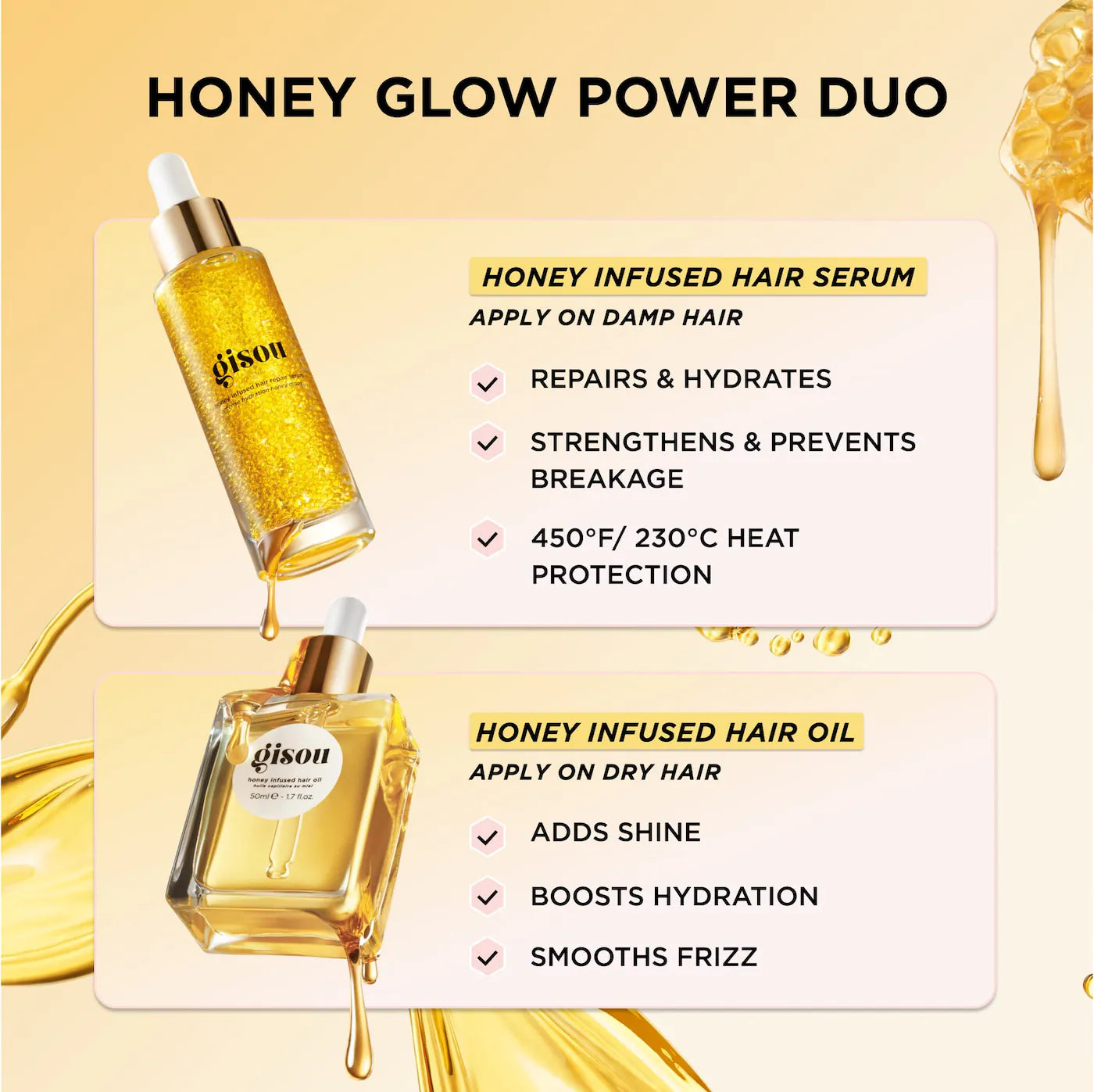 Gisou Mini Honey Infused Hair Oil