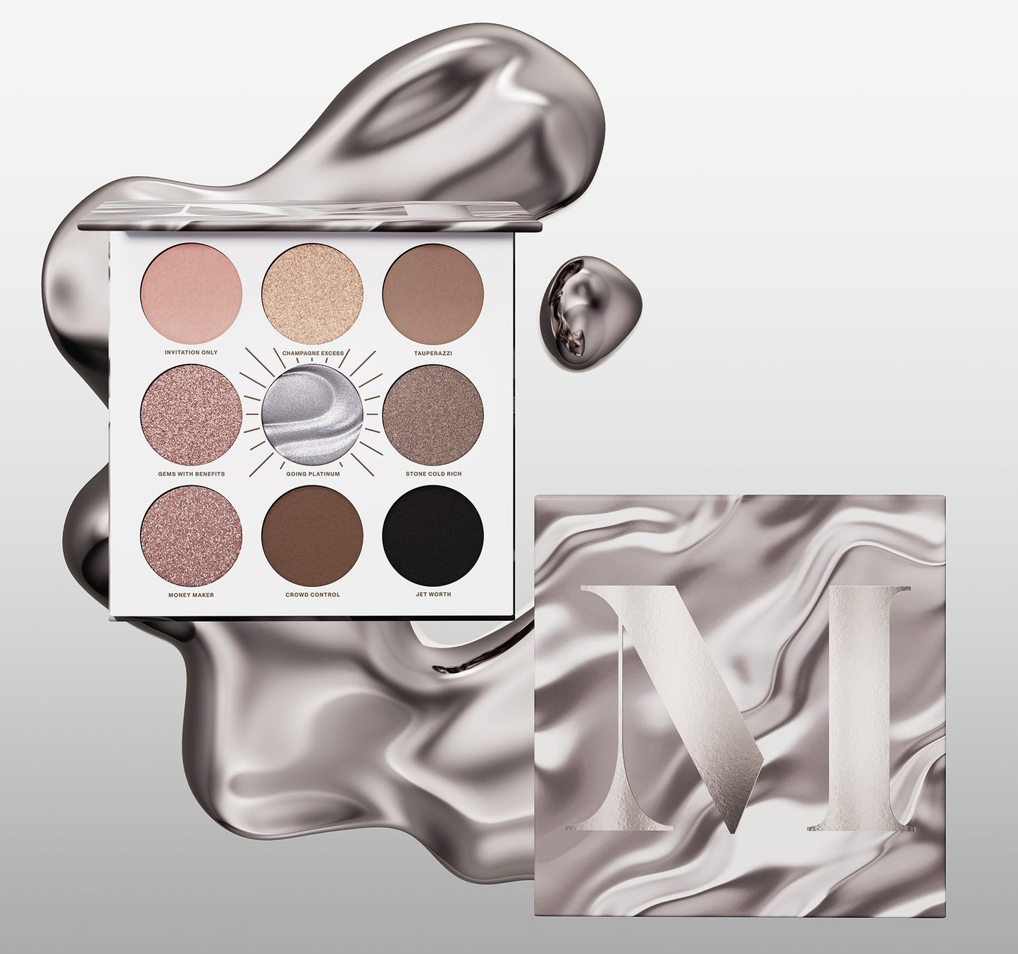 Morphe Rich & Foiled Artistry Palette ‘Going Platinum’
