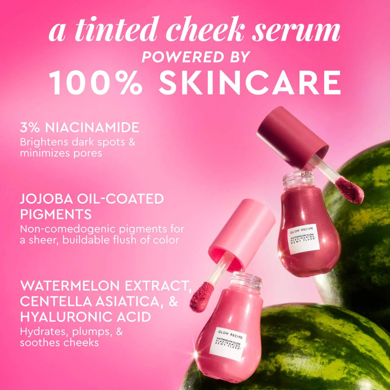 Glow Recipe Watermelon Glow Niacinamide Dewy Flush - Brightening Serum Blush