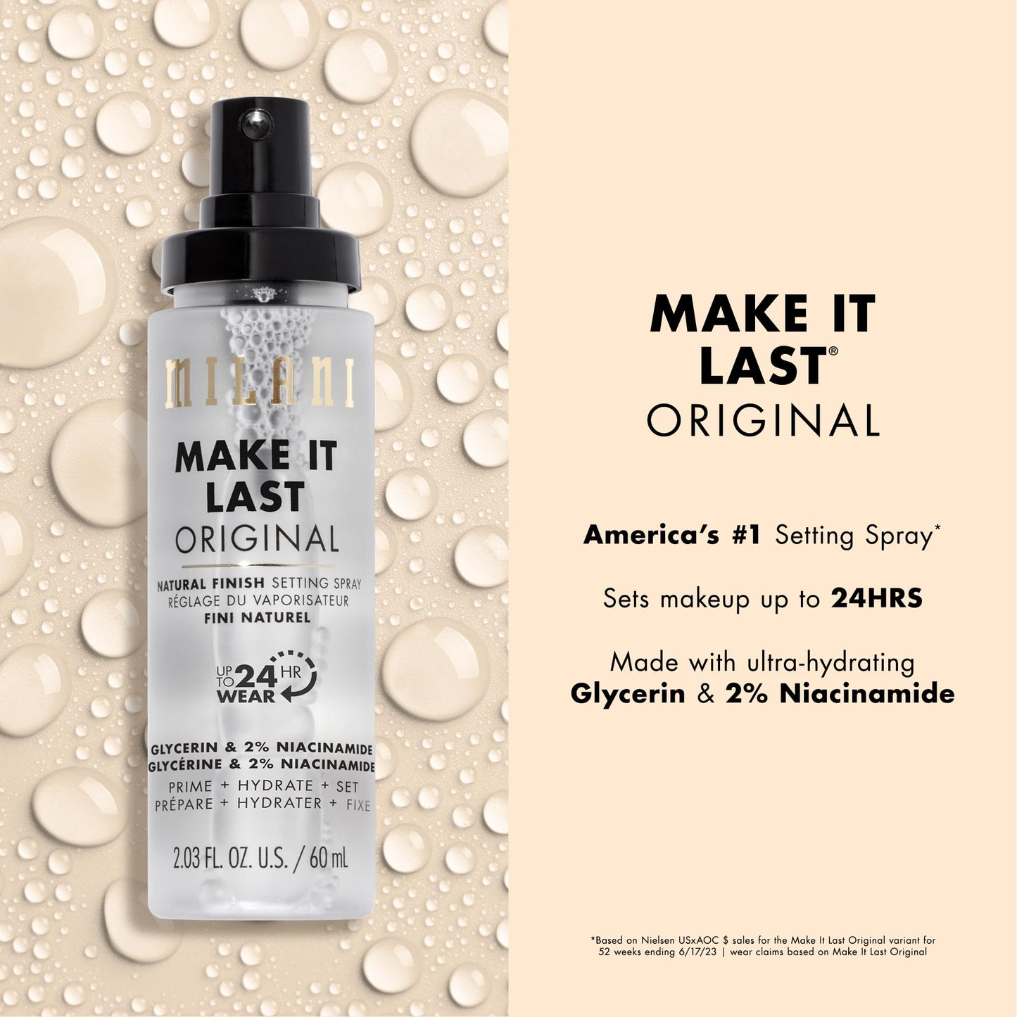 Milani Make It Last Original Natural Finish Setting Spray