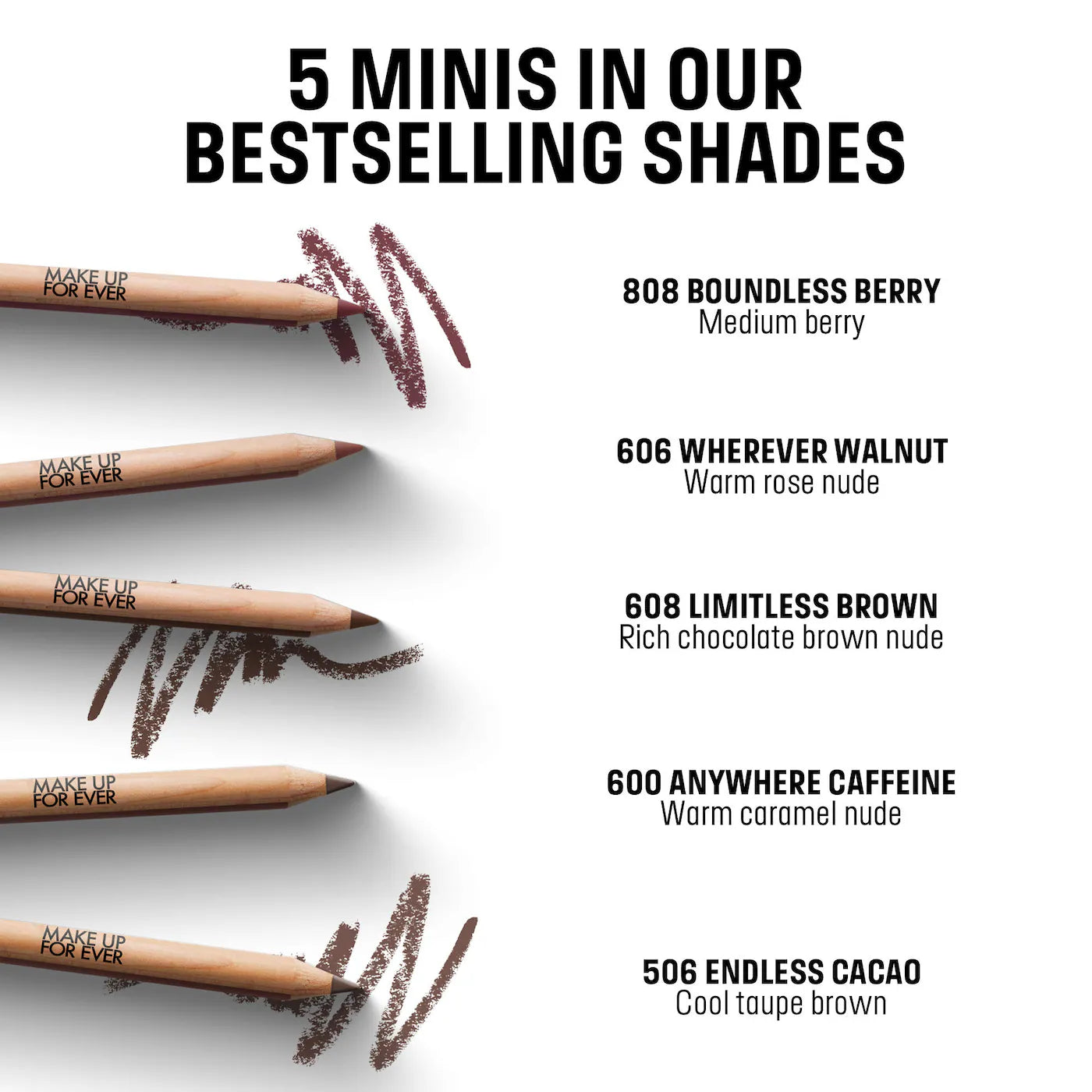 Make Up For Ever Mini Artist Color Lip Pencils Set