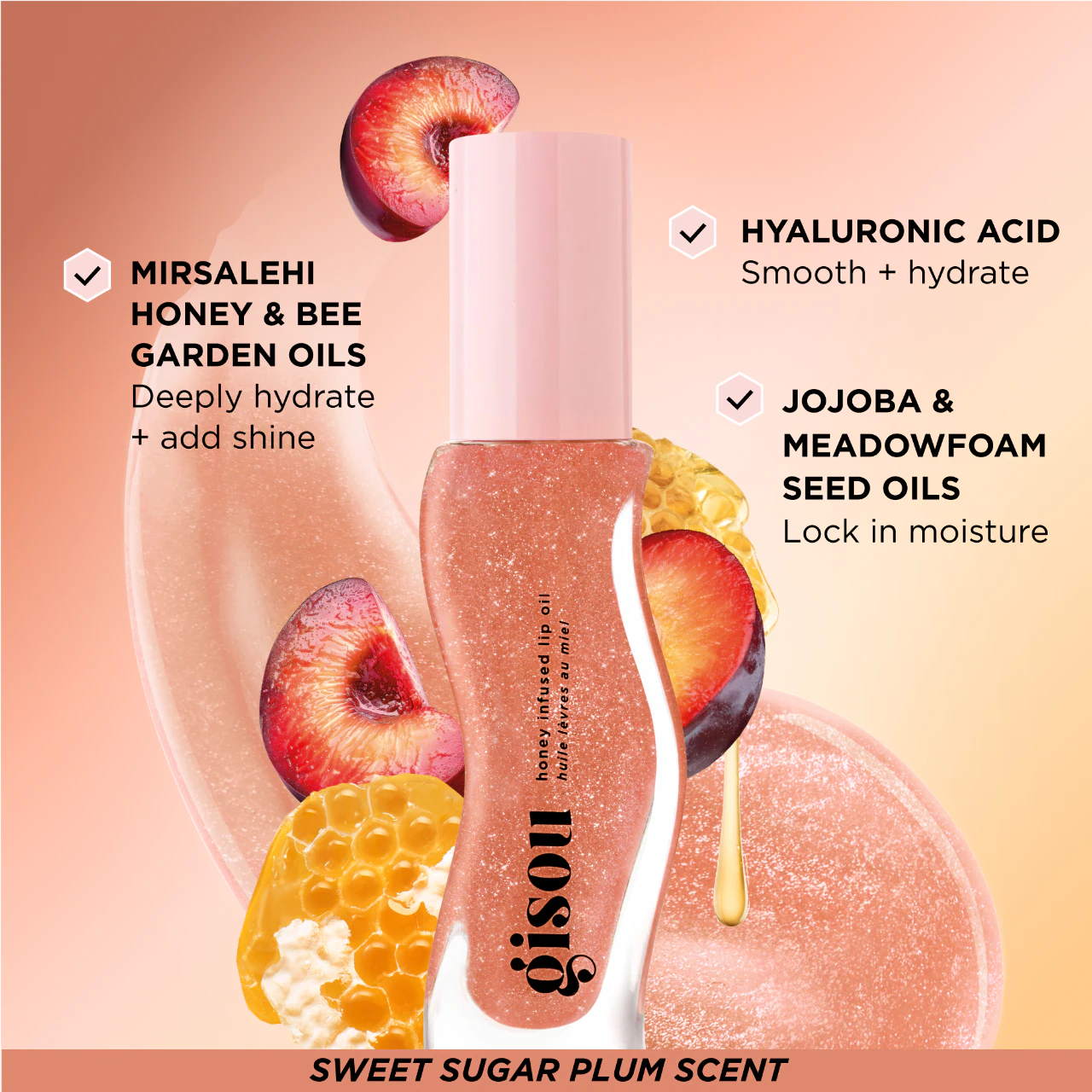 Gisou Honey Infused Hydrating Lip Oil