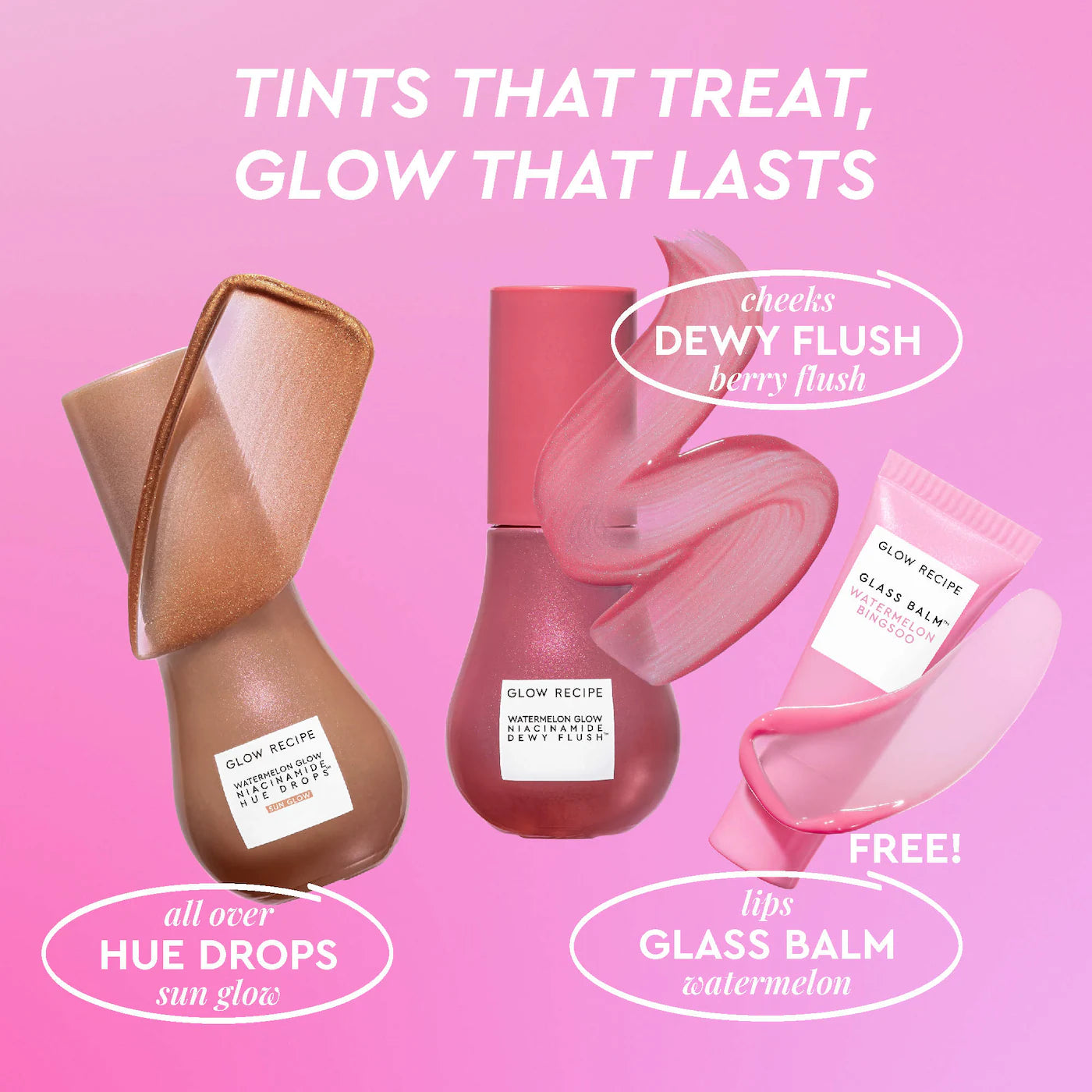 Glow Recipe Best of Glow Hues - Tinted Serum, Cheek & Lip Gift Set