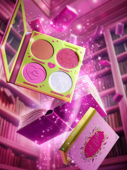 Too Faced Fairytale Crush Blush & Highlighter Palette Makeup Set