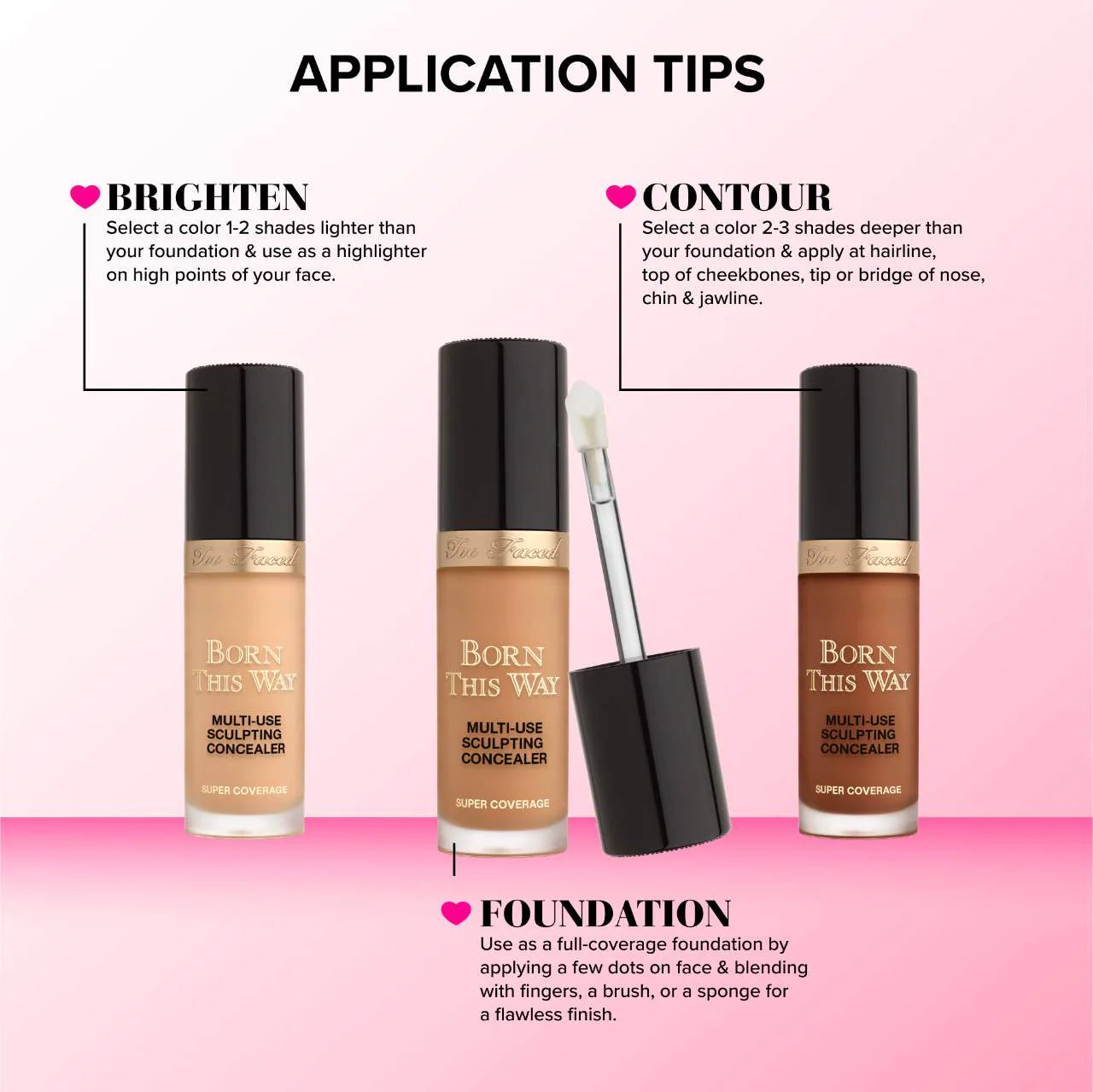 Too Faced Born This Way Super Coverage Multi-Use Concealer with Hyaluronic Acid