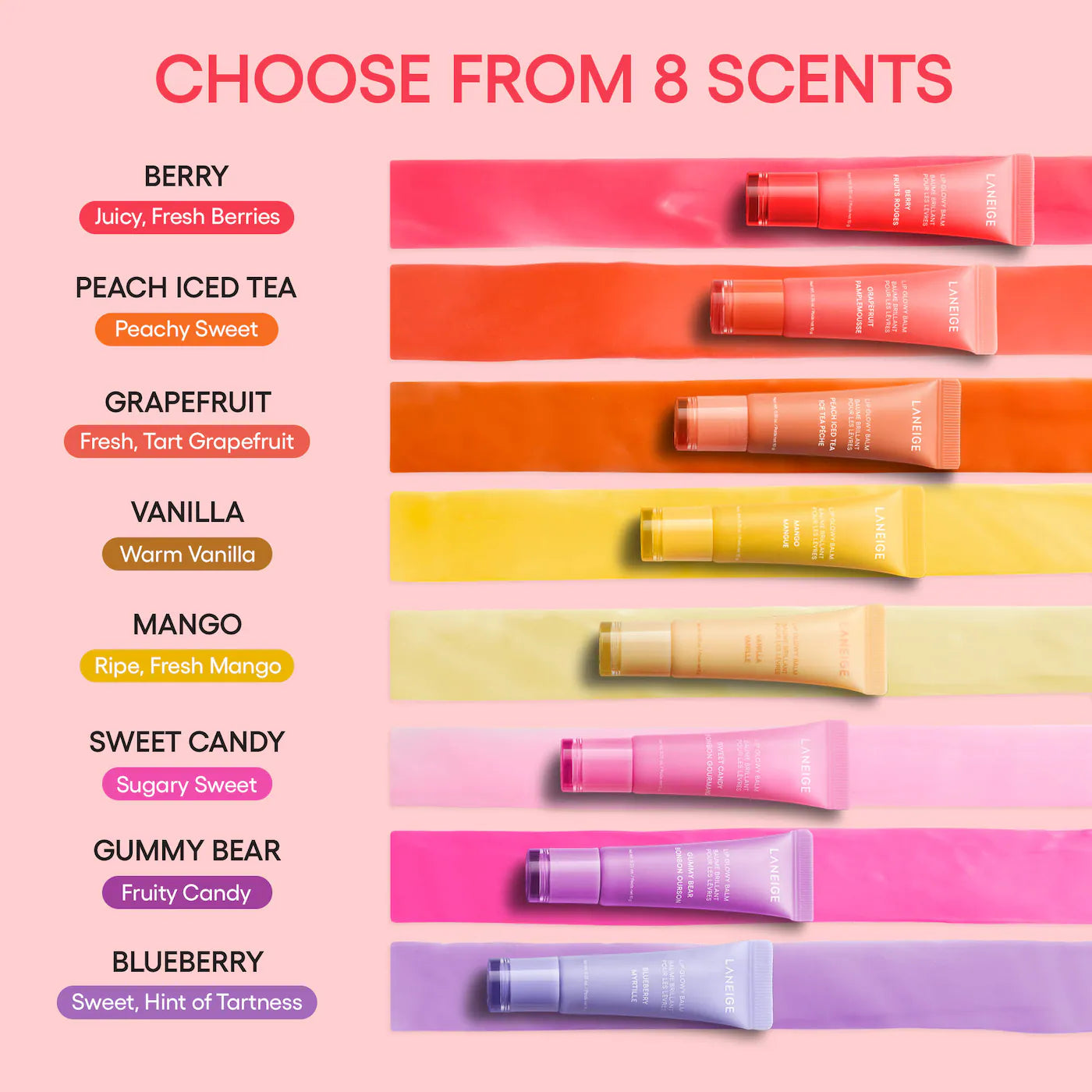 Laneige Lip Glowy Balm – Lightweight Hydration Lip Treatment with Shea Butter
