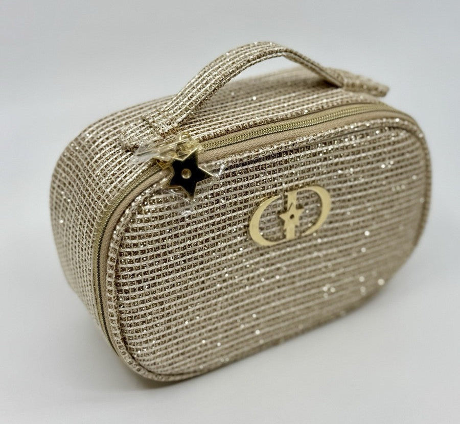 Dior Beauty Holiday Gold Makeup Bag