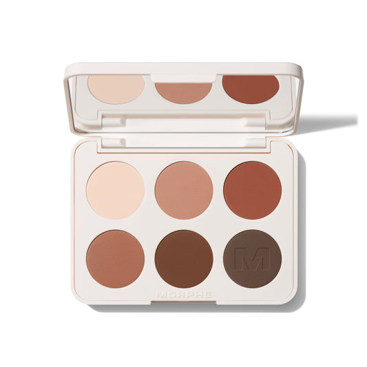 Morphe Chromaplus 6-Pan Matte Eyeshadow Palette - “Tailored Nudes”