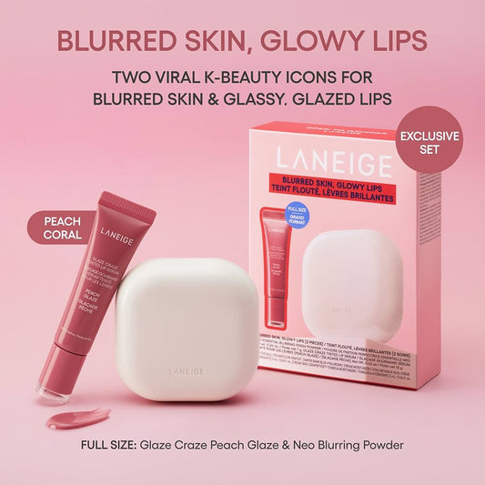 Laneige Blurred Skin & Glowy Lips Set - Limited Edition