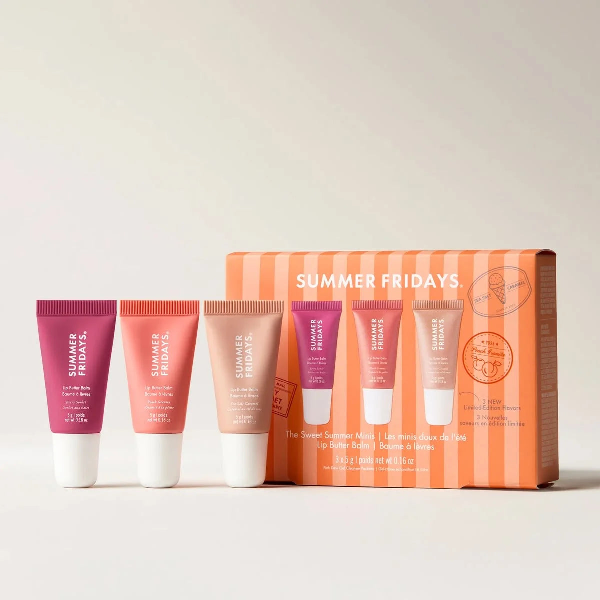 Summer Fridays The Sweet Summer Minis Lip Butter Balm Trio Set