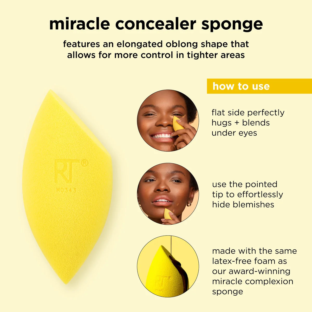Real Techniques Miracle Concealer Sponge Duo