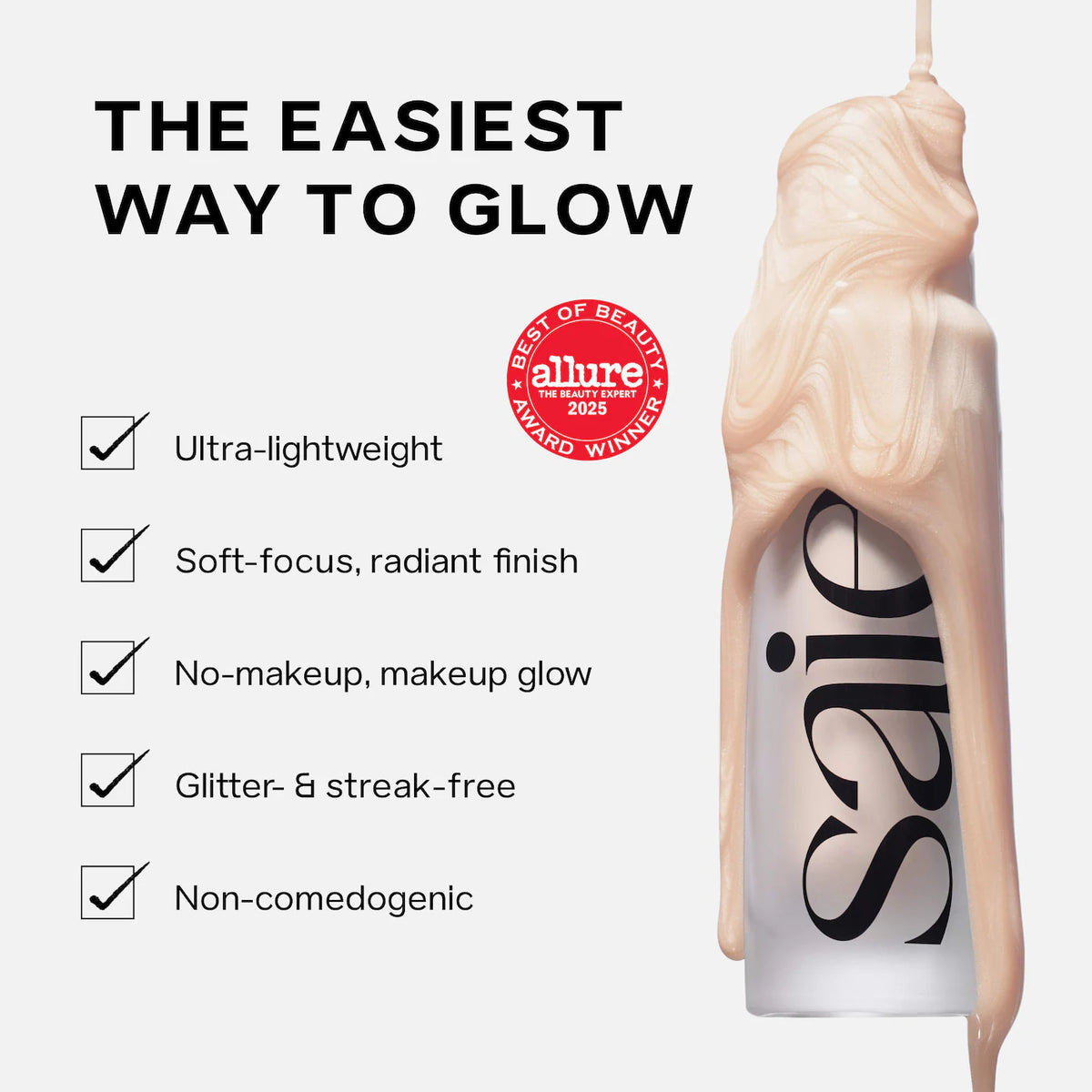 Saie Deluxe Size Glowy Super Gel Lightweight Dewy Multipurpose Illuminator