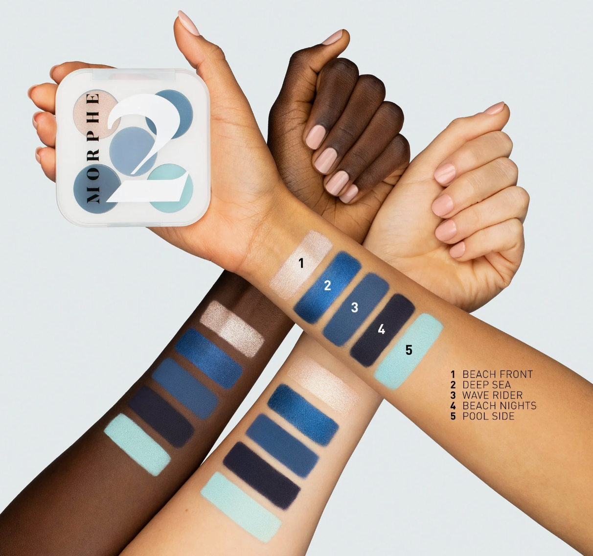 Morphe 2 Ready In 5 Eyeshadow Palette - Ocean Drive